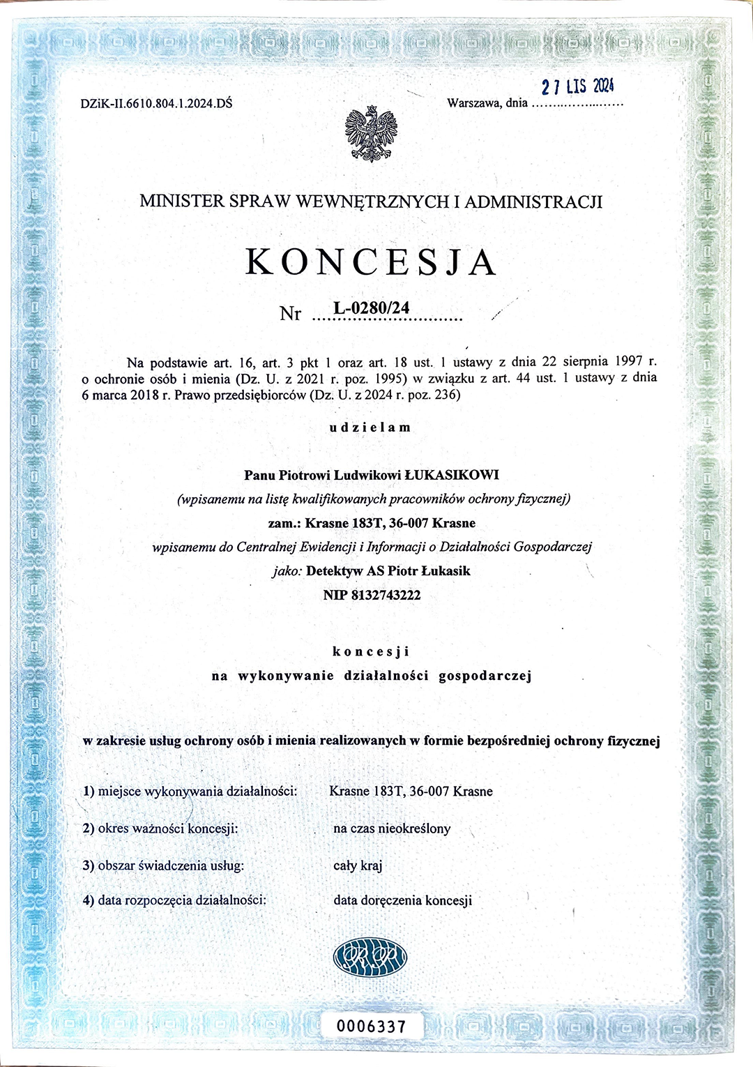 Licencja 1